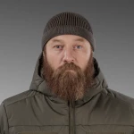 Шапка вязаная Docker Hat. Cotton and wool. Dark coffee 2 Шапка вязаная Docker Hat. Cotton and wool. Dark coffee 2