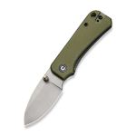 Ніж складаний Civivi Baby Banter Зелений G10 Nitro-V Сірий Stonewash