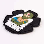Патч (шеврон) «Медик» Brand Element. Мягкий ПВХ пластик. Красный 2