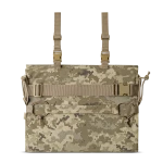 Каремат для сидіння розкладний потрійний 2-го класу захисту. Cordura 500D. Піксель (мм-14) 6
