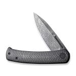 Ніж складаний Civivi Caetus Flipper Damascus Carbon Fiber, чорний 3