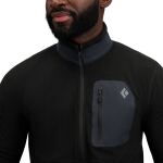 Кофта флисовая мужская Black Diamond M Rift HZ Fleece Jacket, Black/Black 2
