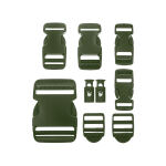 Набір пряжок Fastex (9 шт.) "BUCKLE SET" Olive 2