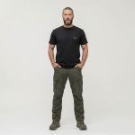 Футболка Basic Military T-shirt 2.0. Cotton and Elastane. Чорний 2