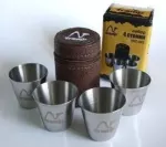 Набір 4 стопки Tramp 25 мл UTRC-022, сріблясті