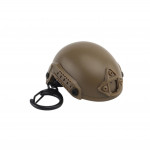 Брелок-открывалка в виде шлема TOR-D. Функциональный сувенир с карабином