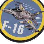 Нашивка на липучці "F-16" PVC Multi 3
