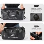Водонепроникна дорожня сумка Naturehike CNK2450XB015 60 л Чорна 3 Водонепроникна дорожня сумка Naturehike CNK2450XB015 60 л Чорна 3