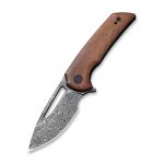 Ніж складаний Civivi Odium Damascus / Guibourtia Wood, коричневий