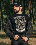 Футболка с рисунком "Valhalla Logo" Combat Black 9