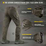 Штани M-Tac Conquistador Gen I Flex. Темна олива 6