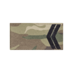 Погон ЗСУ молодший сержант (чорна нитка, на липучці). Мультикам