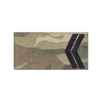 Погон ЗСУ молодший сержант (чорна нитка, на липучці). Мультикам