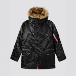 Куртка Alpha Industries N-3B Slim Fit Parka. Чорний 6