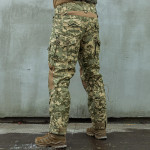 Военные тактические штаны MK-2. Сменные наколенники и более 8 карманов. Пиксель (мм-14) 9