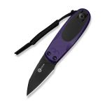 Ніж складаний Civivi Purr C25054-3 Nitro-V G10 Фіолетовий/Чорний, чорний