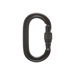 Карабін з муфтою Black Diamond Oval Keylock Screwgate, Black