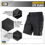 Шорти M-Tac Aggressor Short Чорні, black, чорний 2
