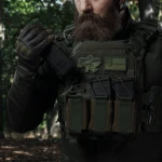 Тройной эластичный подсумок для магазинов АК/АR открытого типа с креплением MOLLE. Олива 6 Тройной эластичный подсумок для магазинов АК/АR открытого типа с креплением MOLLE. Олива 6