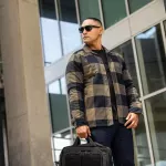 Куртка тактическая демисезонная "5.11 Tactical® Seth Shirt Jacket" Overcast Grey Check 14