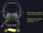 Активные защитные наушники Earmor M32 MARK3 (FG) Olive Mil-Std 9
