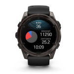 Смарт-годинник Garmin Fenix 8 Amodel Sapphire, Carbon Grey DLC Titanium, 46 mm, Чорний 9