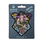 Патч (шеврон) «Anime Girl» Brand Element. Мягкий ПВХ пластик. Розовый 2 Патч (шеврон) «Anime Girl» Brand Element. Мягкий ПВХ пластик. Розовый 2