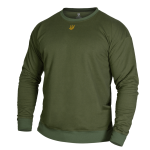 Світшот Basic Cotton Олива (золотий тризуб)