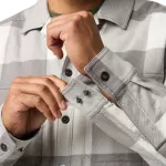 Куртка тактическая демисезонная "5.11 Tactical® Seth Shirt Jacket" Overcast Grey Check 6
