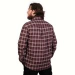 Сорочка «Буревій» (Logo Tan), Camotec. Burgundy Check 2