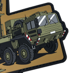 Патч (шеврон) «MIM-104 Patriot» от Patch hunter. Мягкий ПВХ пластик мягкий. Койот 2