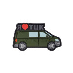 Патч (шеврон) «Тигролови» R3ICH. М’який ПВХ пластик. Олива