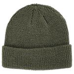 Шапка акриловая грубой вязки "Beanie Cap" Olive 4