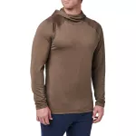 Термореглан 5.11 Tactical "Stratos Long Sleeve Hoodie" Major Brown 3