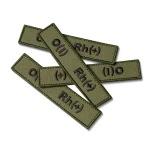 Шеврон (нашивка) група крові О (I) Rh (+), 2.5 х 12.5 см. Олива 4 Шеврон (нашивка) група крові О (I) Rh (+), 2.5 х 12.5 см. Олива 4
