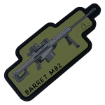 Патч (шеврон) «Barret M82» від А.Т.А.К.А. М’який ПВХ пластик. Олива 4