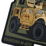 Патч (шеврон) «Oshkosh M-ATV» від Patch hunter. М’який ПВХ пластик. Койот 2 Патч (шеврон) «Oshkosh M-ATV» від Patch hunter. М’який ПВХ пластик. Койот 2