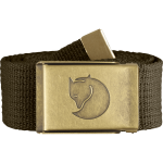 Ремінь Fjällräven Canvas Brass Belt 4cm, Dark Olive