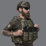 Плитоноска IBV (аналог IOTV). Увеличенная площадь защиты. Цвет Мультикам 8 Плитоноска IBV (аналог IOTV). Увеличенная площадь защиты. Цвет Мультикам 8