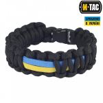 Браслет паракорд M-Tac Каратель з прапором України чорний