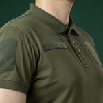 Тактическая футболка-поло Ukrarmor Polo Reflex. Cotton. Цвет Хаки 4