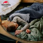 Спальний мішок Naturehike Y150L NH21MSD08 лівий сіро-блакитний 2