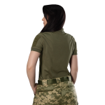 Поло жіноче тактичне Pani Army ID 2.0 CoolPass Pique LT Camotec. Олива 2