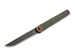 Ніж Boker Kaizen Green Canvas Micarta, клинок 77 мм, сталь D2