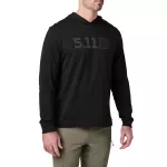 Реглан с капюшоном 5.11 Tactical® "5.11 Hooded Long Sleeve" Black