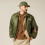 Куртка Alpha Industries CWU 45/P Bomber Jacket. Зелений