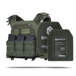Бронежилет 6 класса (PRO). Вес 6.9 кг. Керамические плиты 2.9 кг. Олива