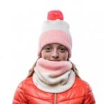 Шапка детская (8-12) Buff Junior Knitted & Polar Hat Audny, Fog 2 Шапка детская (8-12) Buff Junior Knitted & Polar Hat Audny, Fog 2
