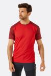 Футболка чоловіча Rab Force Tee, Ascent Red/Oxblood Red 2 Футболка чоловіча Rab Force Tee, Ascent Red/Oxblood Red 2