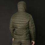 Легкий Пуховик Storm Hood G-Loft 150 Олива/Помаранчовий 3 Легкий Пуховик Storm Hood G-Loft 150 Олива/Помаранчовий 3